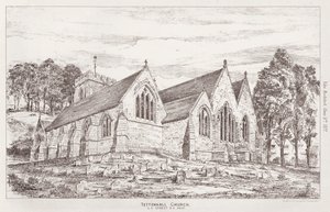 Tettenhall-Kirche (Gravur) von English School