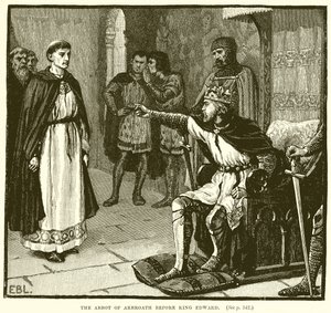 Der Abt von Arbroath vor König Edward