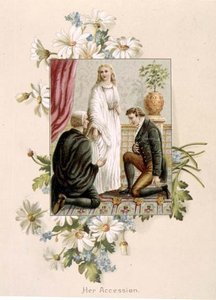 Der Thronantritt von Königin Victoria, 20. Juni 1837, Illustration aus 