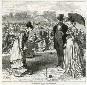Der All-England Croquet Club in Wimbledon von English School
