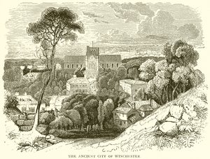 Die alte Stadt Winchester von English School