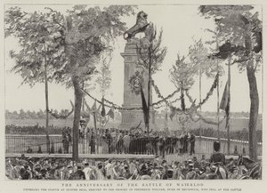 Der Jahrestag der Schlacht von Waterloo von English School