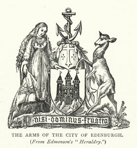 Das Wappen der Stadt Edinburgh