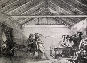 Die Verhaftung der Cato-Street-Verschwörer am 23. Februar 1820 von English School