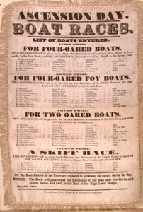 Programm des Himmelfahrtstag-Bootrennens, 6. Mai 1850
