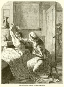 Die Ermordung von Marat durch Charlotte Corday von English School