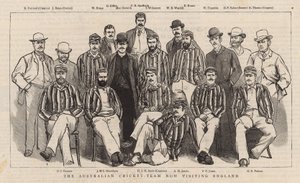 Das australische Cricket-Team, das jetzt England besucht von English School