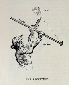 Der Backstaff, aus The Narrative and Critical History of America, herausgegeben von Justin Winsor, London, 1886 von English School