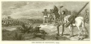 Die Schlacht von Azincourt, 1415
