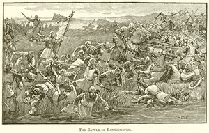 Die Schlacht von Bannockburn von English School