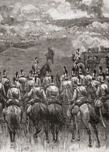 Die Schlacht bei Königgrätz, auch bekannt als die Schlacht bei Sadowa, Sadová oder Hradec Králové, nahe Sadová, Böhmen