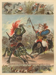 Die Schlacht der Frösche und Mäuse von English School
