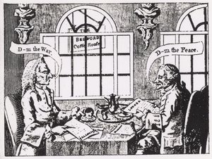 The Bedford Coffee House, Covent Garden, Mitte des achtzehnten Jahrhunderts von English School