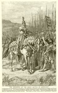 Der Beginn der großen Schlacht von Azincourt
