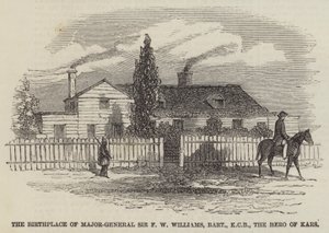 Der Geburtsort von Generalmajor Sir F. W. Williams, Baronet, KCB, der Held von Kars von English School
