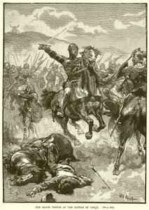 Der Schwarze Prinz in der Schlacht von Crecy