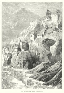 Die Botallack-Mine, Cornwall (Gravur) von English School