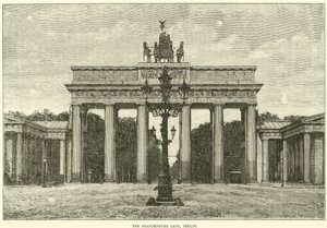 Das Brandenburger Tor, Berlin, 1870 von English School