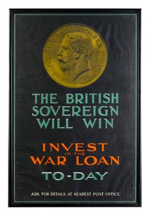 Das britische Pfund wird siegen, WWI-Kriegsanleihe-Poster