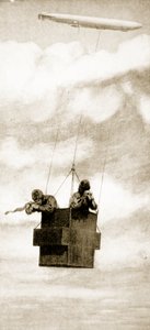Der kugelsichere Käfig des Zeppelin-Bombenwerfers, 1914-19