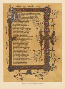 Die Canterbury-Erzählungen von Geoffrey Chaucer von English School