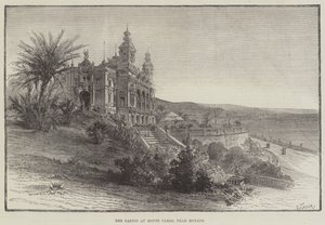 Das Casino in Monte Carlo, nahe Monaco (Gravur) von English School