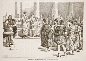 Die Catilinarischen Verschwörer vor dem Senat von English School