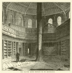 Das Kapitelhaus vor seiner Restaurierung von English School
