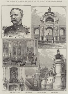 Das Schloss Chantilly, das Geschenk des Duc d