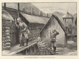 Die Chin-Lushai-Expedition, ein Vorposten bei Yawhi von English School