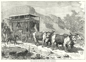 Der Chopaya oder Hindoo-Reisewagen (Gravur) von English School