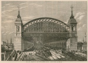 Der City-Terminus der South-Eastern Railway, Cannon Street, London von English School