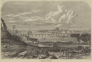 Die Stadt Tours (Stich) von English School