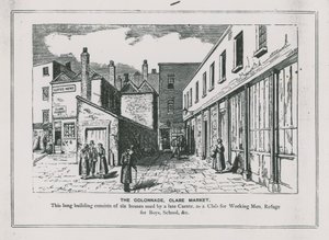 Die Kolonnade, Clare Market, London von English School