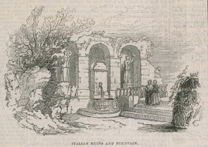 Das Kolosseum - Italienische Ruinen und Brunnen