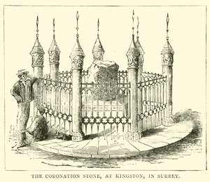 Der Krönungsstein in Kingston, Surrey