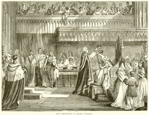 Die Krönung von Königin Victoria von English School