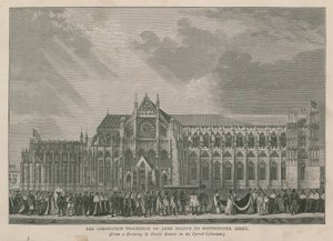 Die Krönungsprozession von Anne Boleyn zur Westminster Abbey