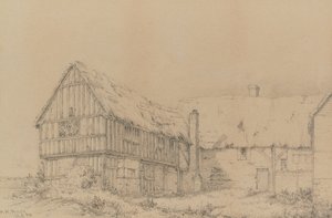 The Court Lodge in East Farleigh, nahe Maidstone, ca. 1874 (Bleistift)