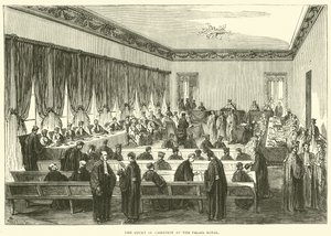 Der Kassationshof im Palais Royal, Mai 1871 von English School