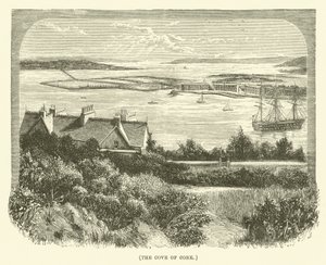 Die Bucht von Cork (Gravur) von English School