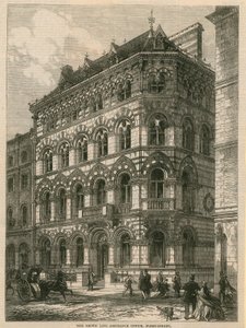 Das Crown Life Assurance Office, Fleet Street, London von English School