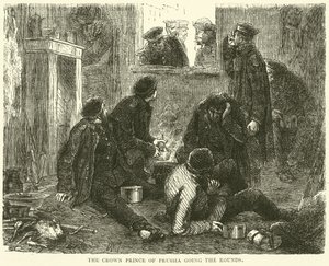 Der Kronprinz von Preußen auf Inspektionsrunde, November 1870