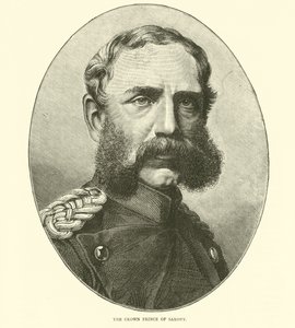 Der Kronprinz von Sachsen, August 1870 von English School