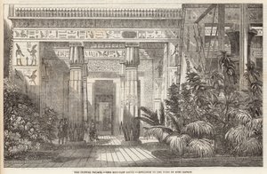 Der Crystal Palace: Der ägyptische Hof, Eingang zum Grab von Beni Hassan von English School