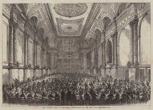 Das Fest der Messerschmiede in Sheffield, Einweihung der neuen Halle (Stich)