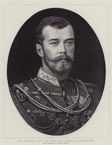 Der Zarewitsch, S.K.H. der Großfürst Nikolaus Alexandrowitsch (Gravur) von English School