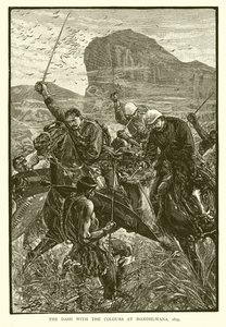 Der Sturm auf die Farben bei Isandhlwana, 1879 von English School