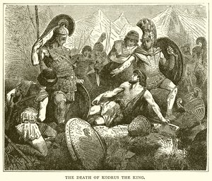 Der Tod des Königs Kodrus von English School