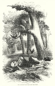 Der Gräber, der seinen Weg verloren hatte (Gravur) von English School